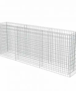vidaXL Gabion Raised Bed Galvanised Steel 270x50x100 cm