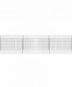 vidaXL Gabion Raised Bed Galvanised Steel 270x50x50 cm