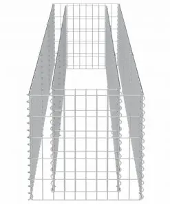 vidaXL Gabion Raised Bed Galvanised Steel 270x50x50 cm