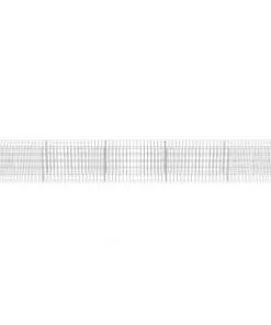 vidaXL Gabion Raised Bed Galvanised Steel 450x50x50 cm