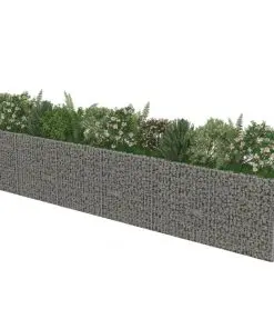 vidaXL Gabion Raised Bed Galvanised Steel 540x50x100 cm