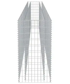 vidaXL Gabion Raised Bed Galvanised Steel 540x50x100 cm