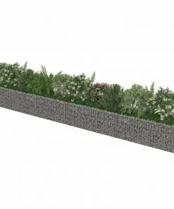 vidaXL Gabion Raised Bed Galvanised Steel 540x50x50 cm