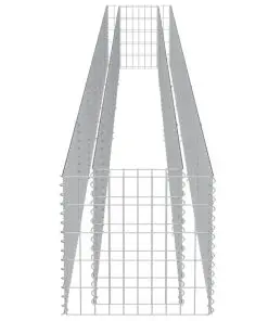 vidaXL Gabion Raised Bed Galvanised Steel 540x50x50 cm