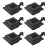 vidaXL Outdoor Solar Lamps 6 pcs LED Square 12 cm Black vidaXL Outdoor Solar Lamps 6 pcs LED Square 12 cm Black