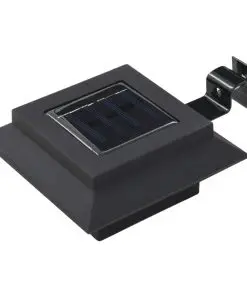 vidaXL Outdoor Solar Lamps 6 pcs LED Square 12 cm Black