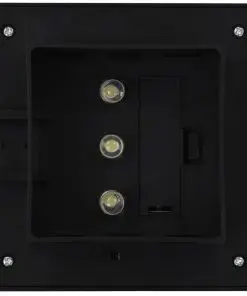 vidaXL Outdoor Solar Lamps 6 pcs LED Square 12 cm Black