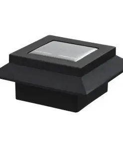 vidaXL Outdoor Solar Lamps 6 pcs LED Square 12 cm Black