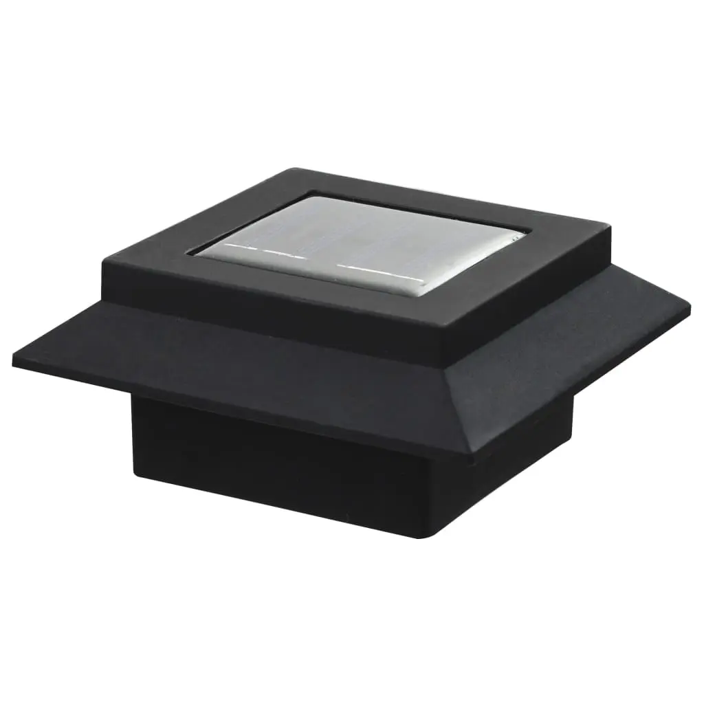vidaXL Outdoor Solar Lamps 6 pcs LED Square 12 cm Black