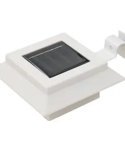 vidaXL Outdoor Solar Lamps 6 pcs LED Square 12 cm White