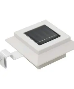 vidaXL Outdoor Solar Lamps 6 pcs LED Square 12 cm White
