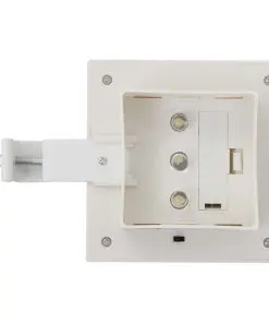 vidaXL Outdoor Solar Lamps 6 pcs LED Square 12 cm White