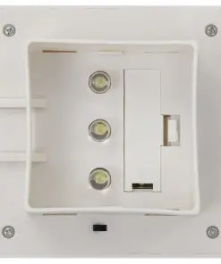 vidaXL Outdoor Solar Lamps 6 pcs LED Square 12 cm White