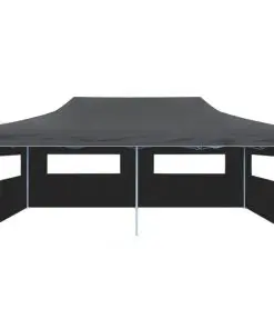 vidaXL Folding Pop-up Partytent with Sidewalls 3×6 m Anthracite