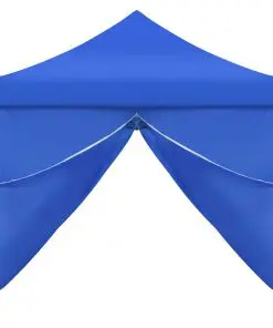 vidaXL Folding Pop-up Party Tent with 8 Sidewalls 3×9 m Blue
