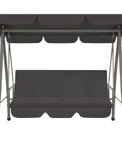45072 vidaXL Outdoor Swing Bench with Canopy Anthracite 192x118x175 cm Steel