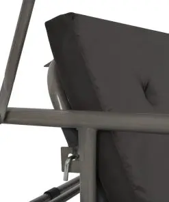 45072 vidaXL Outdoor Swing Bench with Canopy Anthracite 192x118x175 cm Steel