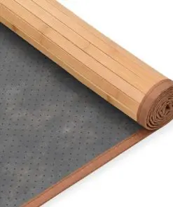 vidaXL Rug Bamboo 80×200 cm Brown