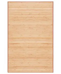 vidaXL Rug Bamboo 100×160 cm Brown