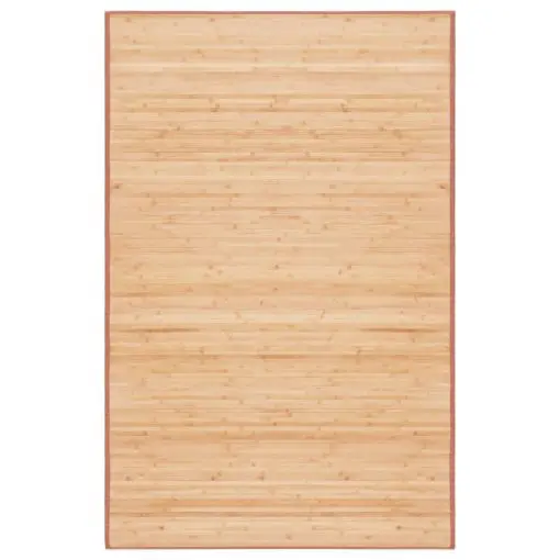 vidaXL Rug Bamboo 100×160 cm Brown