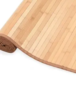 vidaXL Rug Bamboo 100×160 cm Brown