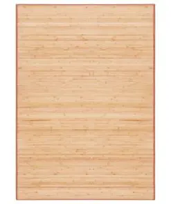 vidaXL Rug Bamboo 120×180 cm Brown