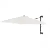 vidaXL Wall-Mounted Parasol with Metal Pole 300 cm Sand