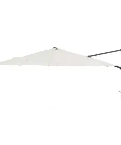 vidaXL Wall-Mounted Parasol with Metal Pole 300 cm Sand