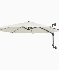 vidaXL Wall-Mounted Parasol with Metal Pole 300 cm Sand