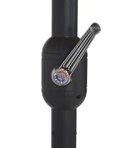 vidaXL Outdoor Parasol with Aluminium Pole 460×270 cm Sand