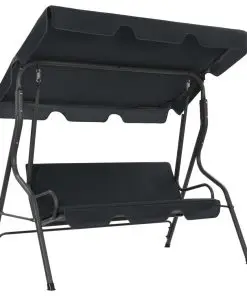 vidaXL Garden Swing Bench Anthracite 170x110x153 cm