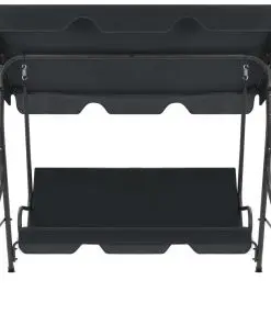 vidaXL Garden Swing Bench Anthracite 170x110x153 cm