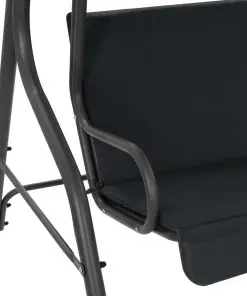 vidaXL Garden Swing Bench Anthracite 170x110x153 cm