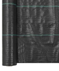 vidaXL Weed & Root Control Mat PP 2×5 m Black
