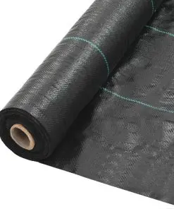 vidaXL Weed & Root Control Mat PP 2×150 m Black
