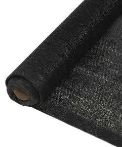 vidaXL Privacy Net HDPE 1×25 m Black