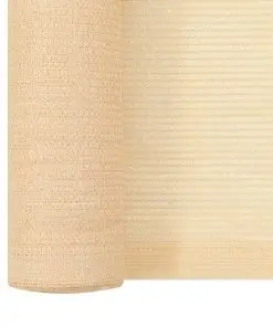 vidaXL Privacy Net HDPE 2×10 m Beige