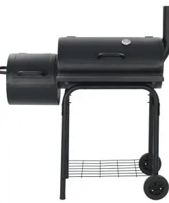 vidaXL Classic Charcoal BBQ Offset Smoker