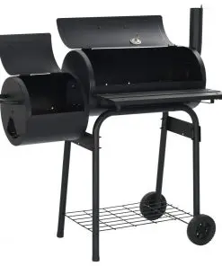 vidaXL Classic Charcoal BBQ Offset Smoker