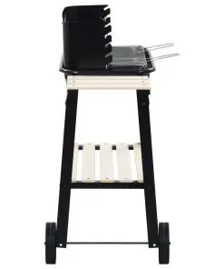 vidaXL Charcoal BBQ Stand with Wheels