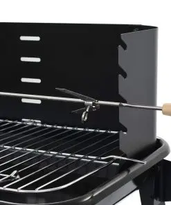 vidaXL Charcoal BBQ Stand with Wheels