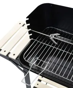 vidaXL Charcoal BBQ Stand with Wheels