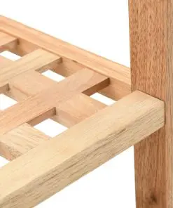 vidaXL Shoe Rack Solid Walnut Wood 69x26x81 cm