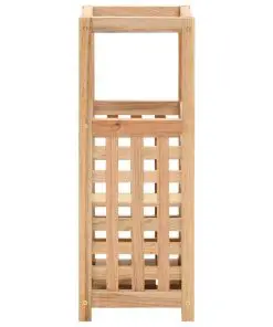 vidaXL Umbrella Stand Solid Walnut Wood 18x18x50 cm