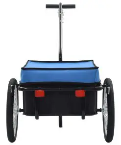 vidaXL Bike Cargo Trailer/Hand Wagon 155x61x83 cm Steel Blue