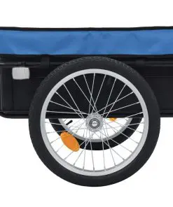 vidaXL Bike Cargo Trailer/Hand Wagon 155x61x83 cm Steel Blue