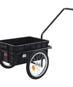 vidaXL Bike Cargo Trailer/Hand Wagon 155x61x83 cm Steel Blue