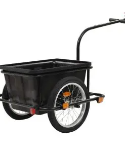 vidaXL Bike Cargo Trailer Black 50 L