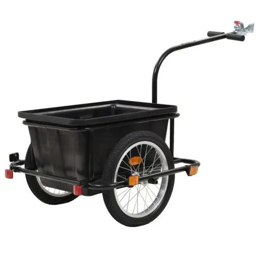 vidaXL Bike Cargo Trailer Black 50 L