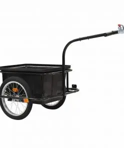 vidaXL Bike Cargo Trailer Black 50 L
